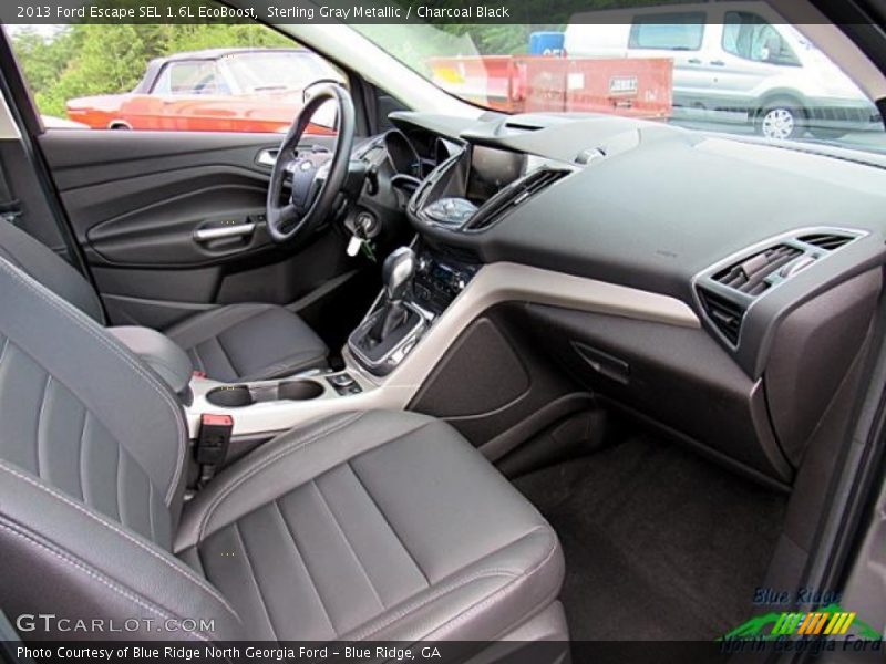 Sterling Gray Metallic / Charcoal Black 2013 Ford Escape SEL 1.6L EcoBoost