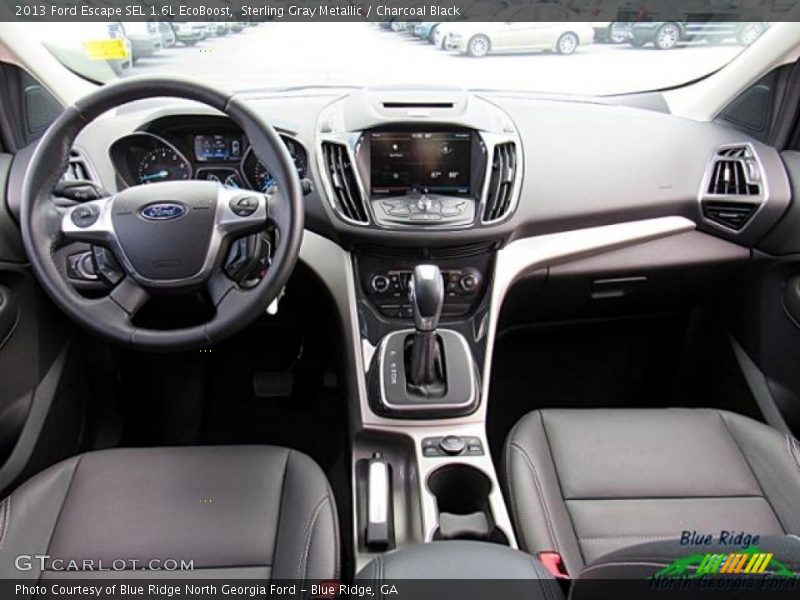 Sterling Gray Metallic / Charcoal Black 2013 Ford Escape SEL 1.6L EcoBoost