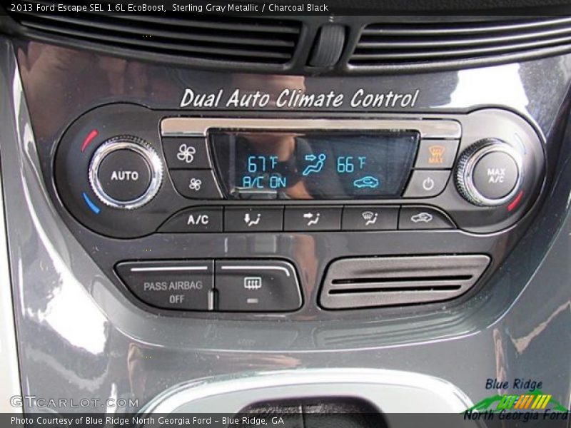 Sterling Gray Metallic / Charcoal Black 2013 Ford Escape SEL 1.6L EcoBoost