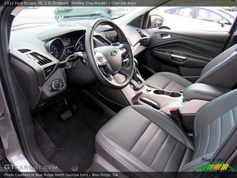 Sterling Gray Metallic / Charcoal Black 2013 Ford Escape SEL 1.6L EcoBoost