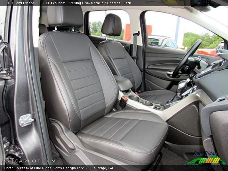 Sterling Gray Metallic / Charcoal Black 2013 Ford Escape SEL 1.6L EcoBoost