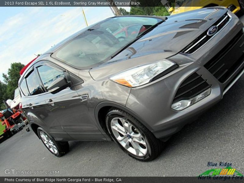 Sterling Gray Metallic / Charcoal Black 2013 Ford Escape SEL 1.6L EcoBoost