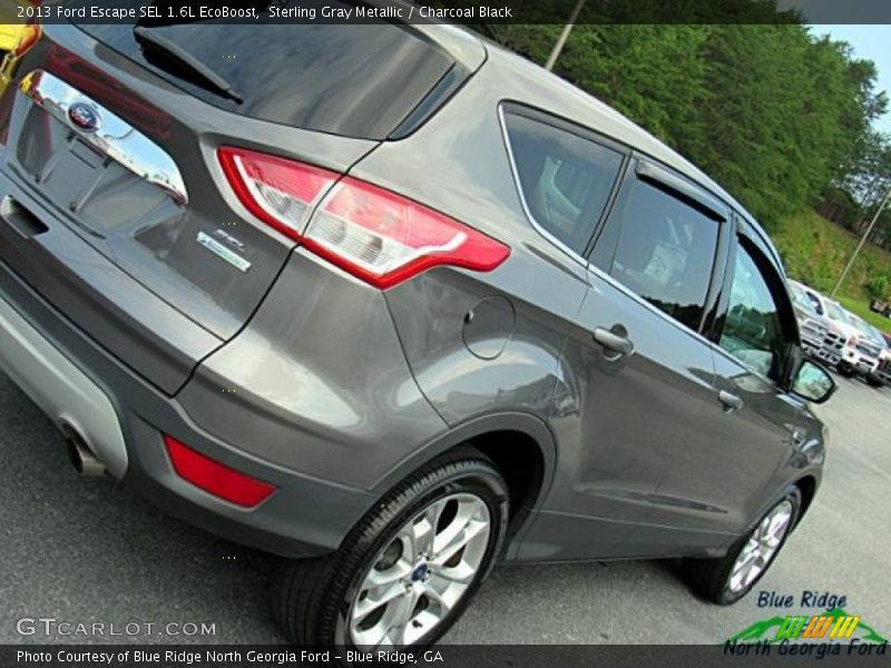 Sterling Gray Metallic / Charcoal Black 2013 Ford Escape SEL 1.6L EcoBoost