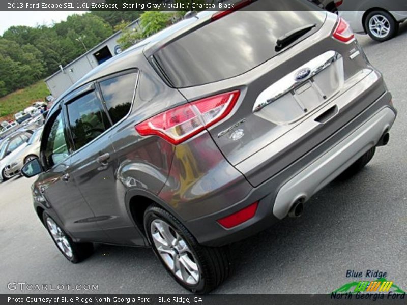 Sterling Gray Metallic / Charcoal Black 2013 Ford Escape SEL 1.6L EcoBoost