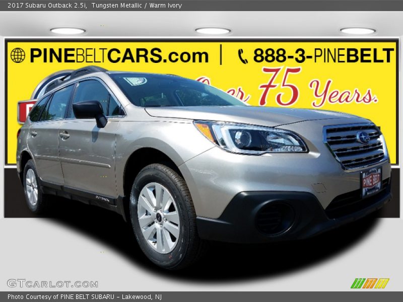 Tungsten Metallic / Warm Ivory 2017 Subaru Outback 2.5i