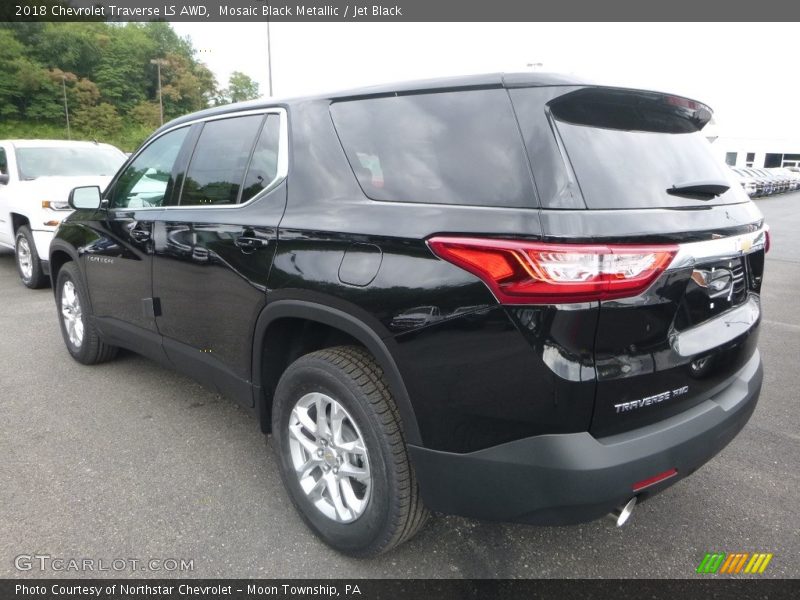 Mosaic Black Metallic / Jet Black 2018 Chevrolet Traverse LS AWD