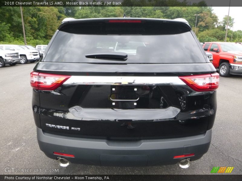 Mosaic Black Metallic / Jet Black 2018 Chevrolet Traverse LS AWD