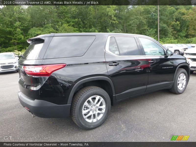 Mosaic Black Metallic / Jet Black 2018 Chevrolet Traverse LS AWD