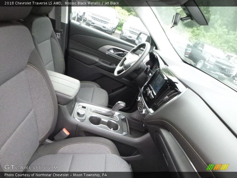 Mosaic Black Metallic / Jet Black 2018 Chevrolet Traverse LS AWD