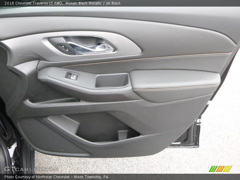 Mosaic Black Metallic / Jet Black 2018 Chevrolet Traverse LS AWD