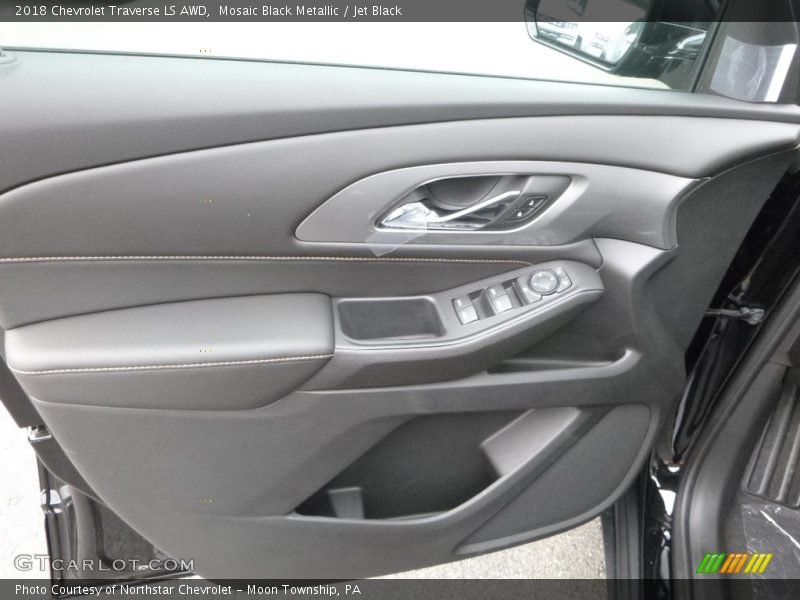 Mosaic Black Metallic / Jet Black 2018 Chevrolet Traverse LS AWD
