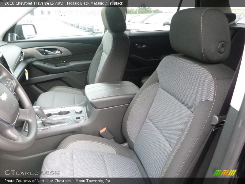 Mosaic Black Metallic / Jet Black 2018 Chevrolet Traverse LS AWD