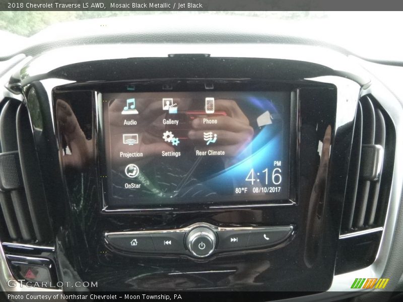 Mosaic Black Metallic / Jet Black 2018 Chevrolet Traverse LS AWD