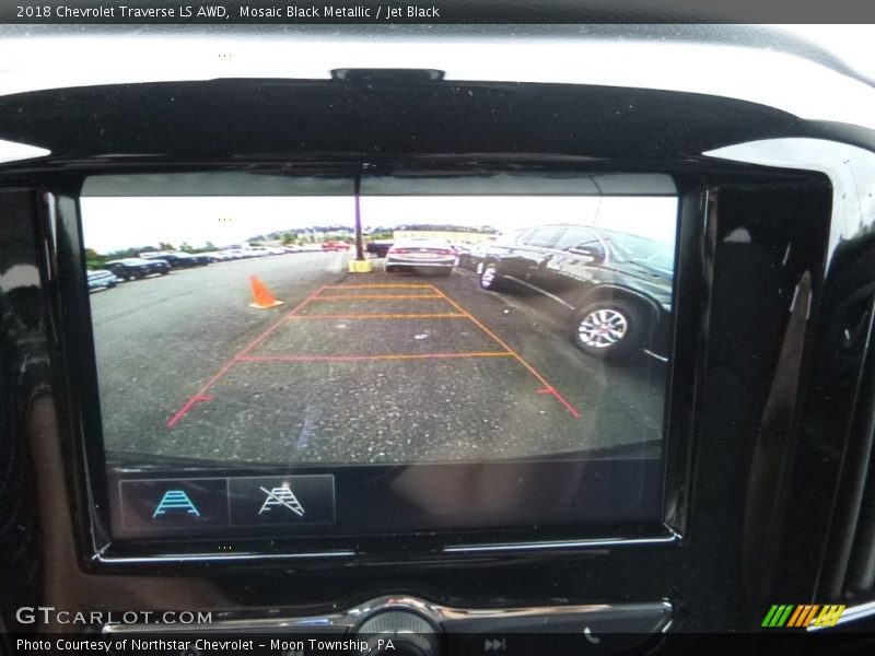 Mosaic Black Metallic / Jet Black 2018 Chevrolet Traverse LS AWD