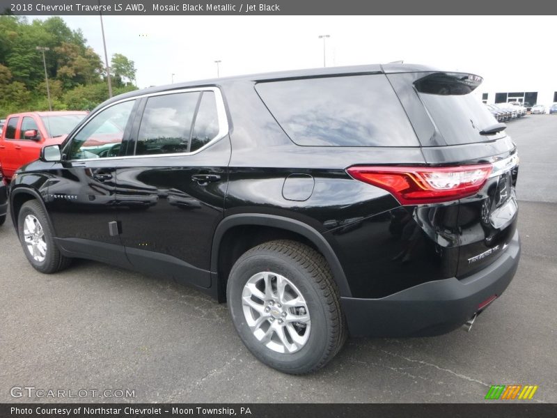 Mosaic Black Metallic / Jet Black 2018 Chevrolet Traverse LS AWD