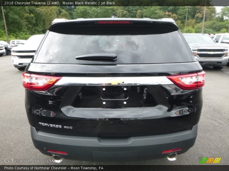 Mosaic Black Metallic / Jet Black 2018 Chevrolet Traverse LS AWD