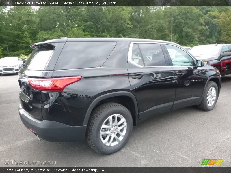 Mosaic Black Metallic / Jet Black 2018 Chevrolet Traverse LS AWD