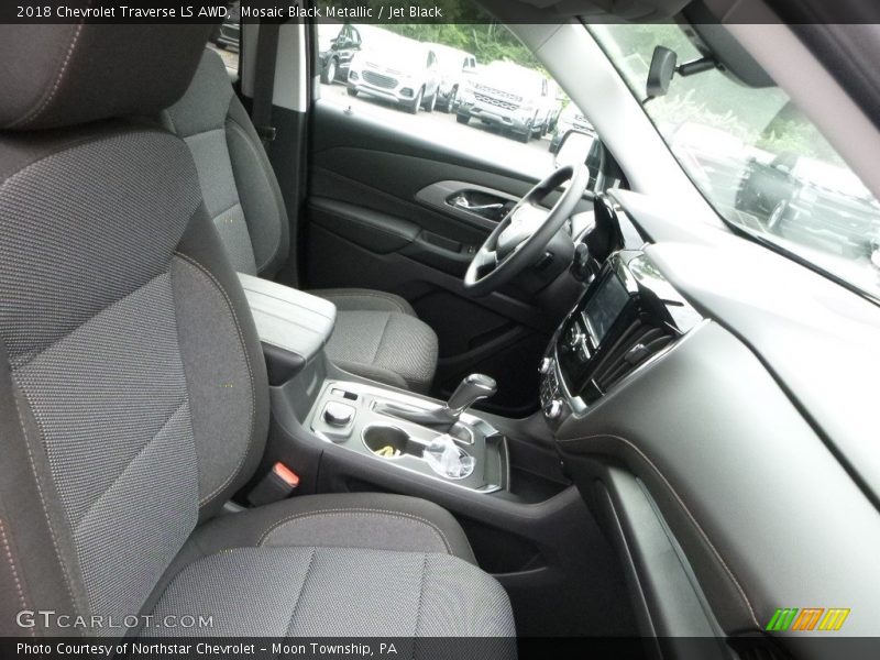 Mosaic Black Metallic / Jet Black 2018 Chevrolet Traverse LS AWD