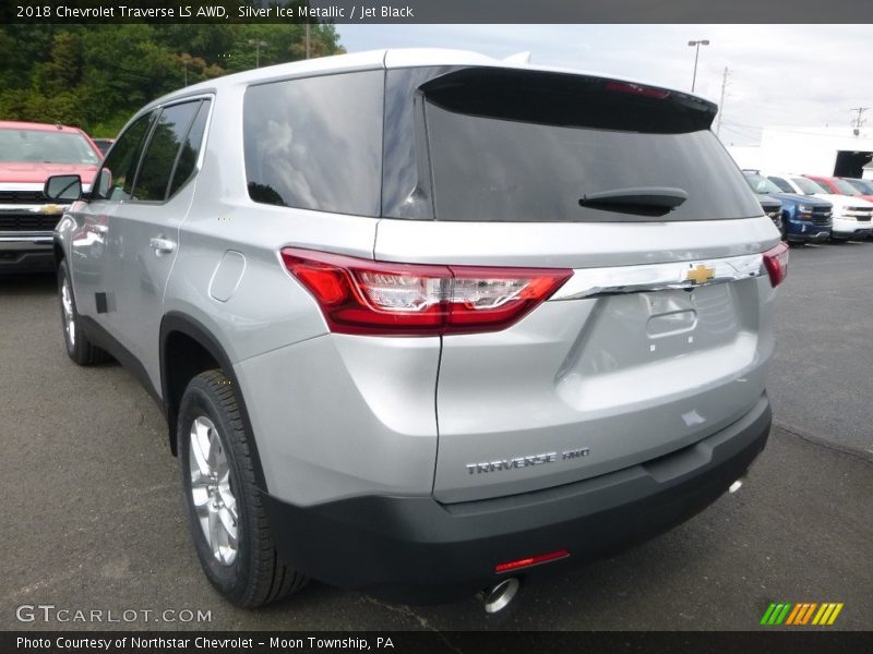 Silver Ice Metallic / Jet Black 2018 Chevrolet Traverse LS AWD