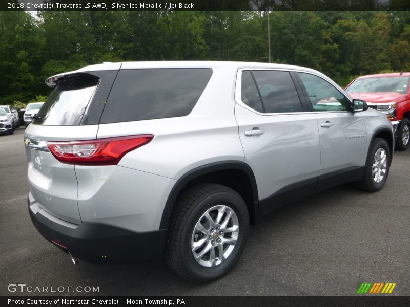 Silver Ice Metallic / Jet Black 2018 Chevrolet Traverse LS AWD
