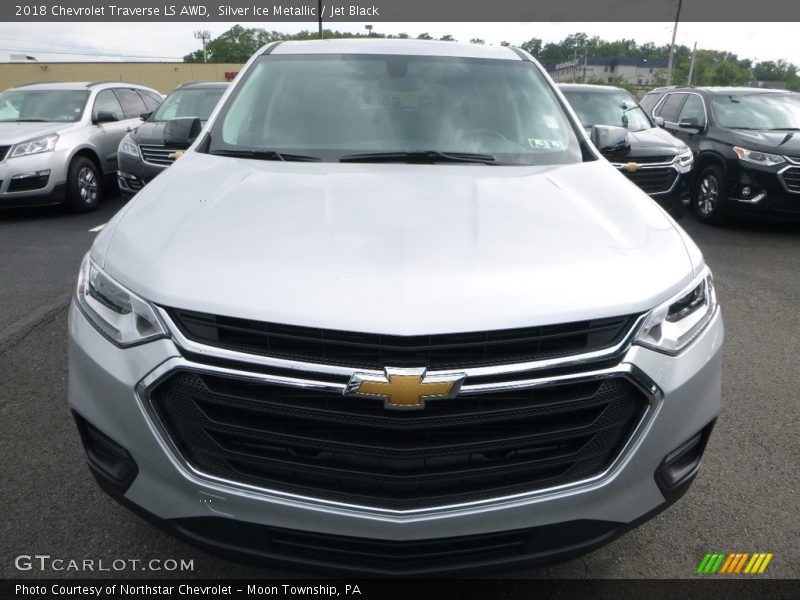 Silver Ice Metallic / Jet Black 2018 Chevrolet Traverse LS AWD
