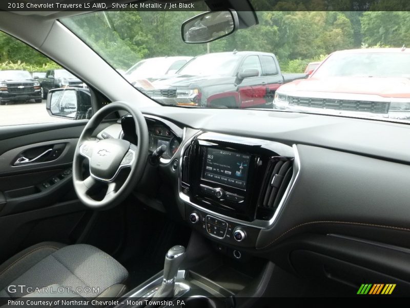 Silver Ice Metallic / Jet Black 2018 Chevrolet Traverse LS AWD
