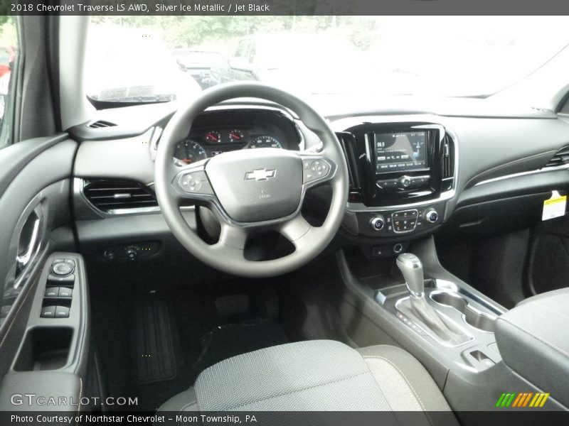 Silver Ice Metallic / Jet Black 2018 Chevrolet Traverse LS AWD