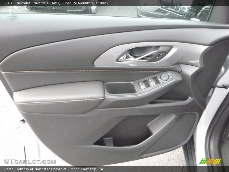 Silver Ice Metallic / Jet Black 2018 Chevrolet Traverse LS AWD