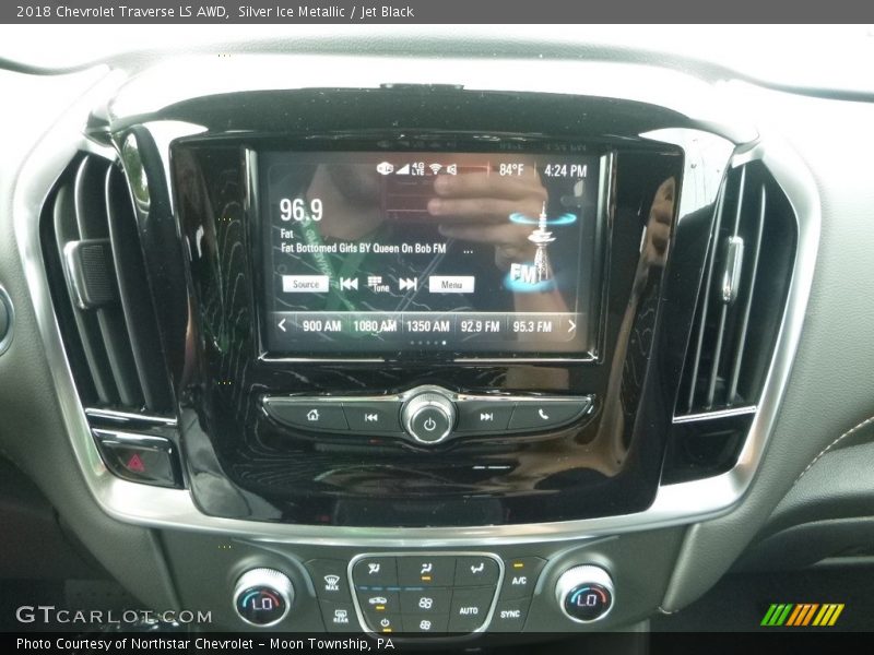 Silver Ice Metallic / Jet Black 2018 Chevrolet Traverse LS AWD