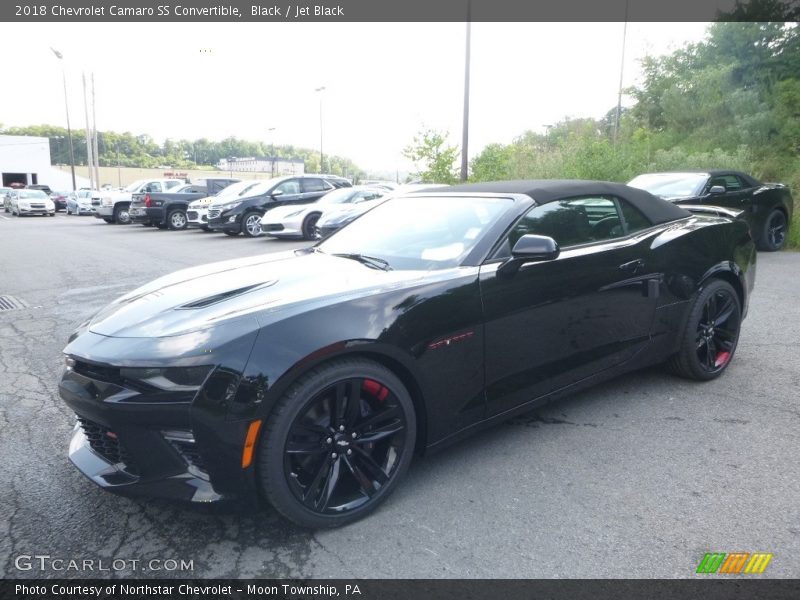 Black / Jet Black 2018 Chevrolet Camaro SS Convertible