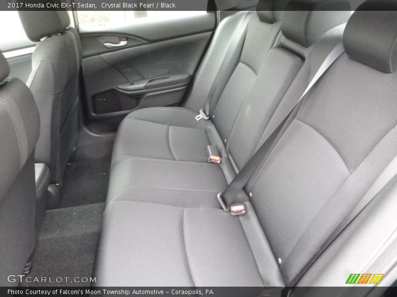Crystal Black Pearl / Black 2017 Honda Civic EX-T Sedan