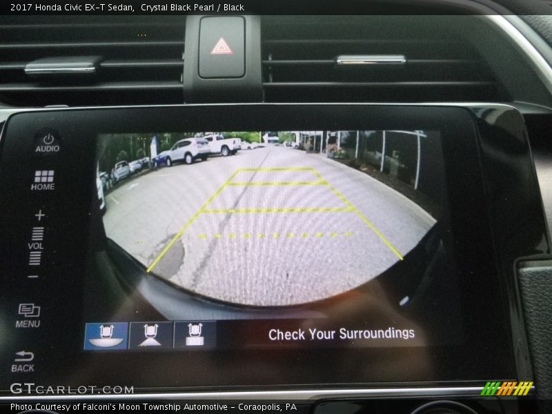Crystal Black Pearl / Black 2017 Honda Civic EX-T Sedan
