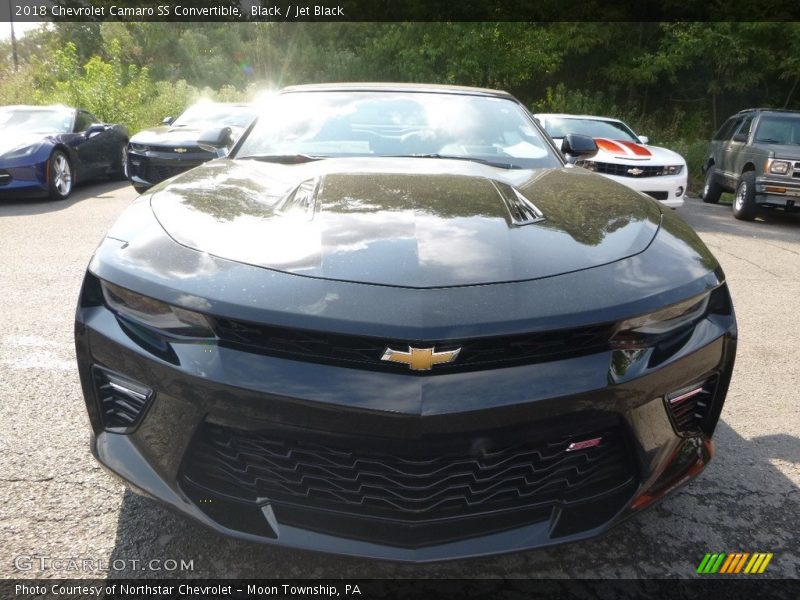 Black / Jet Black 2018 Chevrolet Camaro SS Convertible
