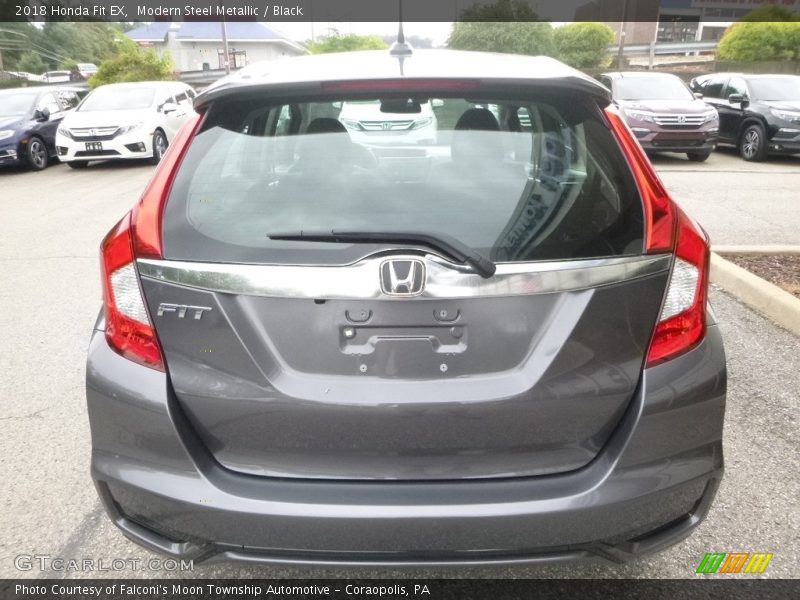 Modern Steel Metallic / Black 2018 Honda Fit EX