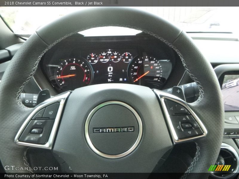 Black / Jet Black 2018 Chevrolet Camaro SS Convertible