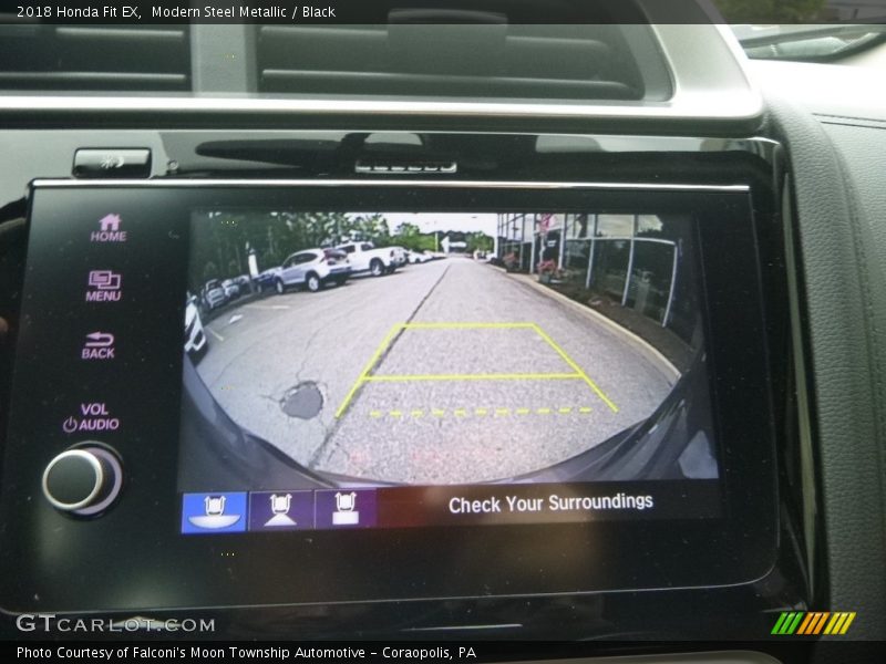 Modern Steel Metallic / Black 2018 Honda Fit EX