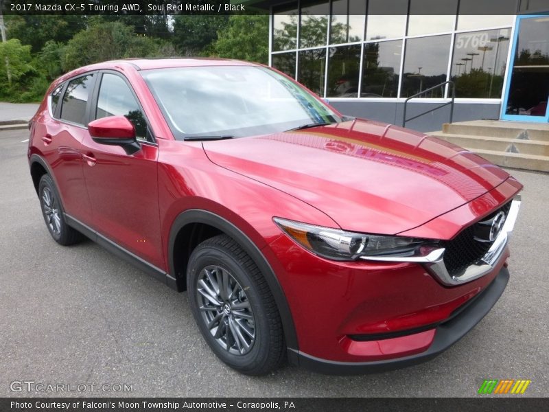 Soul Red Metallic / Black 2017 Mazda CX-5 Touring AWD