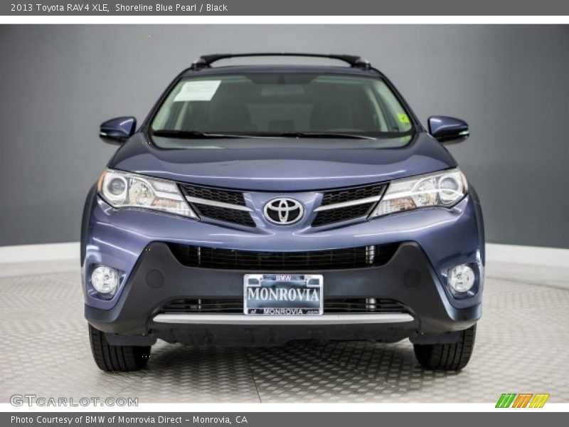 Shoreline Blue Pearl / Black 2013 Toyota RAV4 XLE