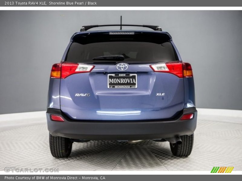 Shoreline Blue Pearl / Black 2013 Toyota RAV4 XLE