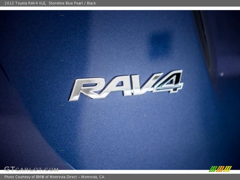 Shoreline Blue Pearl / Black 2013 Toyota RAV4 XLE