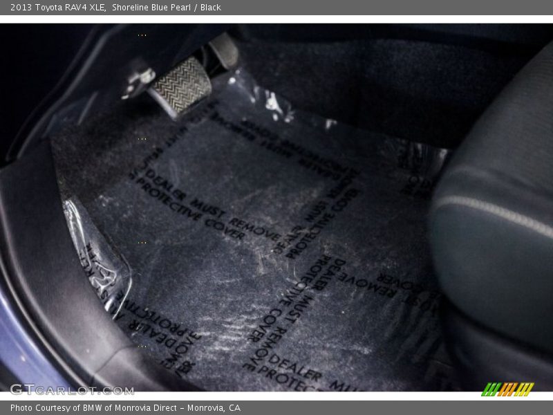 Shoreline Blue Pearl / Black 2013 Toyota RAV4 XLE