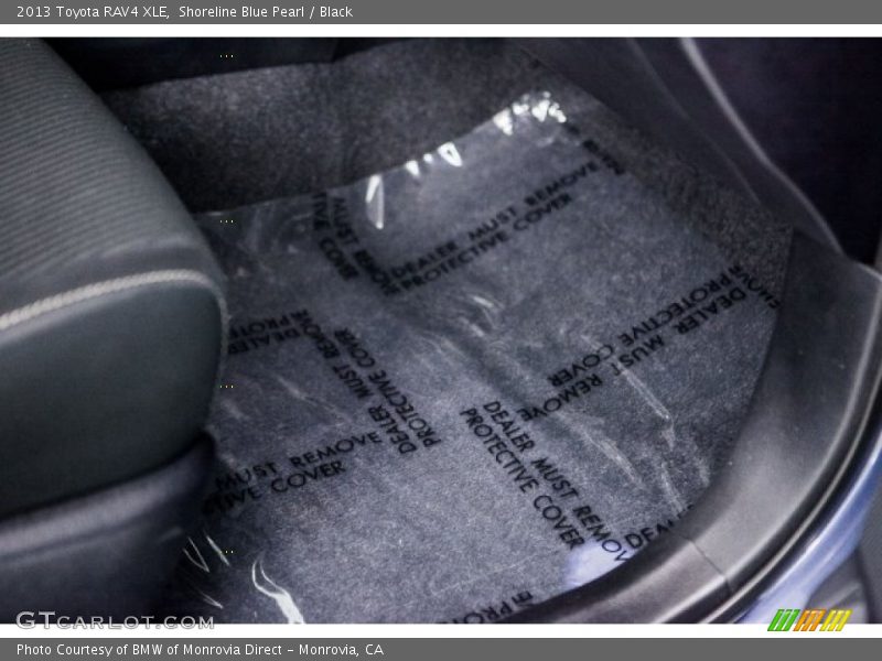 Shoreline Blue Pearl / Black 2013 Toyota RAV4 XLE