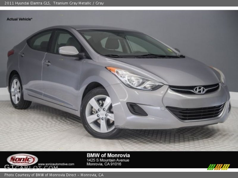 Titanium Gray Metallic / Gray 2011 Hyundai Elantra GLS