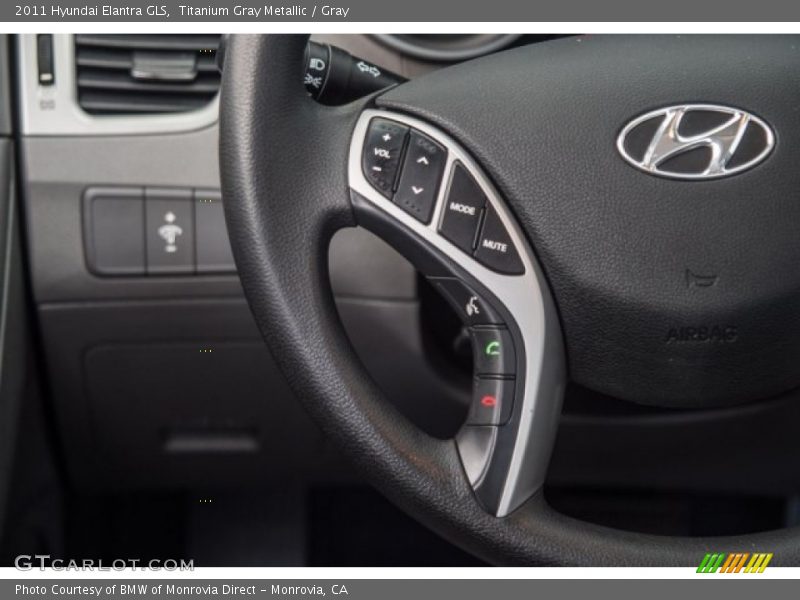 Titanium Gray Metallic / Gray 2011 Hyundai Elantra GLS