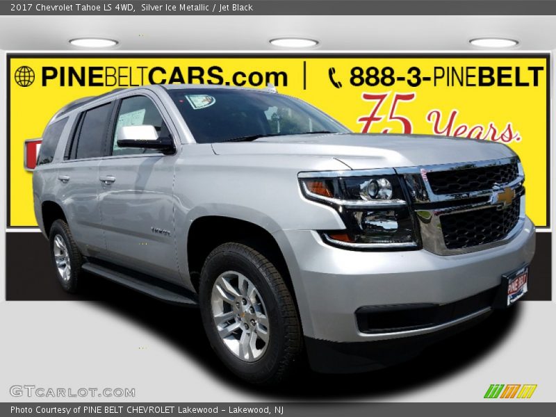Silver Ice Metallic / Jet Black 2017 Chevrolet Tahoe LS 4WD