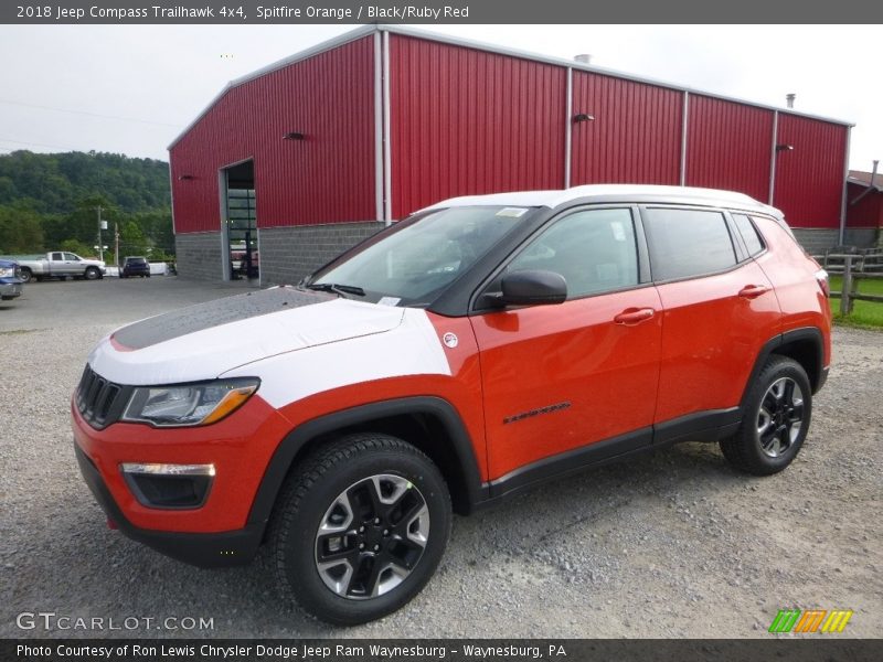Spitfire Orange / Black/Ruby Red 2018 Jeep Compass Trailhawk 4x4
