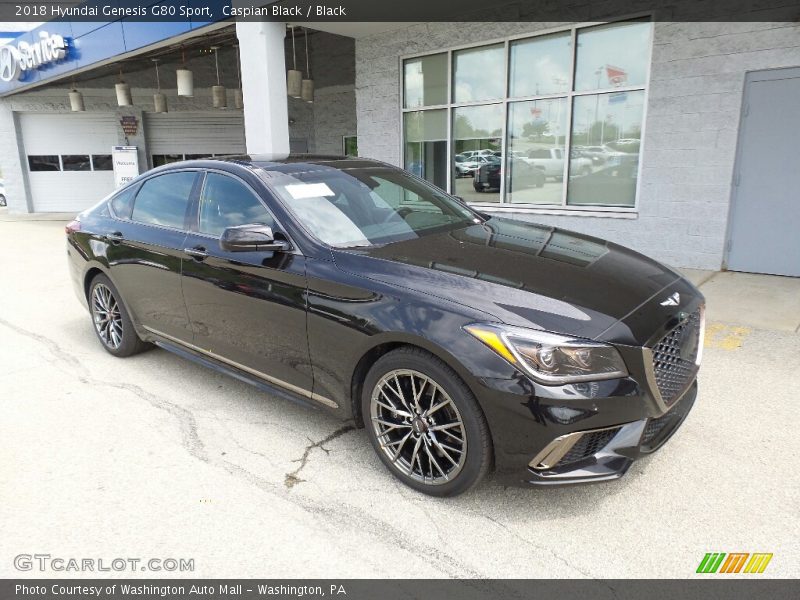 Caspian Black / Black 2018 Hyundai Genesis G80 Sport