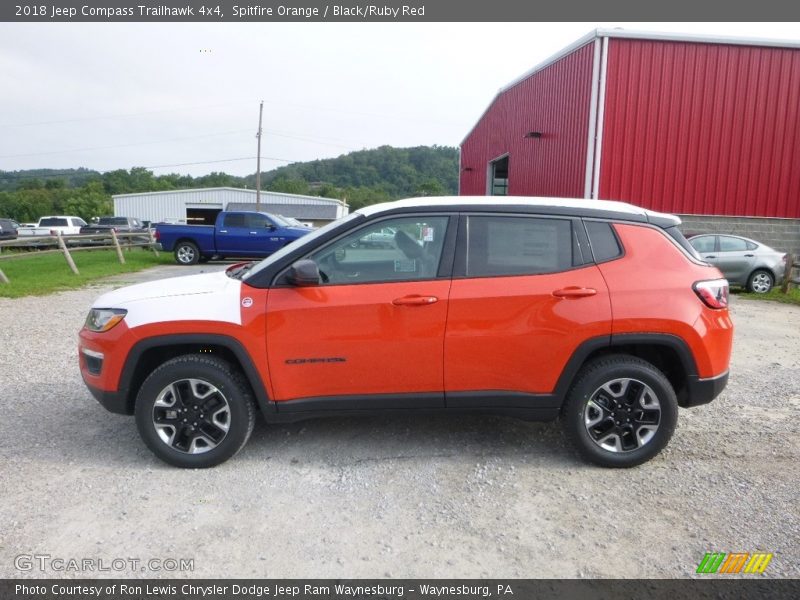 Spitfire Orange / Black/Ruby Red 2018 Jeep Compass Trailhawk 4x4