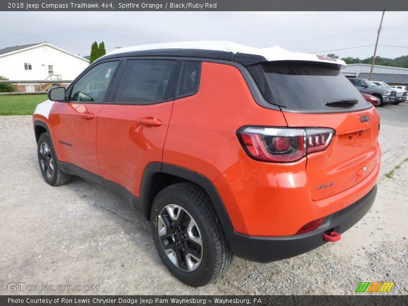 Spitfire Orange / Black/Ruby Red 2018 Jeep Compass Trailhawk 4x4