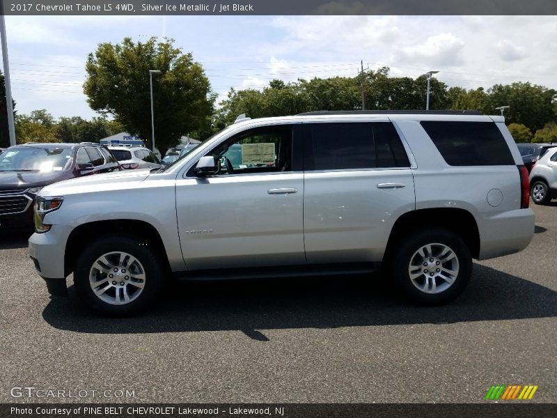 Silver Ice Metallic / Jet Black 2017 Chevrolet Tahoe LS 4WD